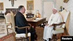 Майк Помпео и папа Франциск