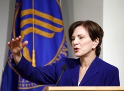 The FDA's Janet Woodcock speaks during a news conference at the U.S. Food and Drug Administration building on June 14, 2011.