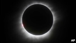 FILE - A total solar eclipse is seen in Belitung, Indonesia, March 9, 2016.