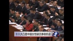 十八大凸显中国女性缺乏参政机会