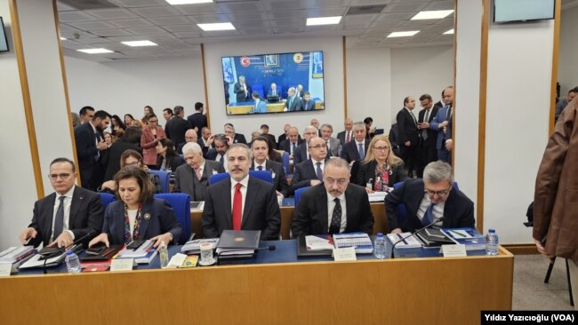 Fidan, bütçe sunumu konuşmasında, Suriye ve İsrail’in yanı sıra terörle mücadele ve ABD ile ilişkileri ele aldı.