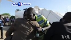 VOA60 AFIRKA: SOUTH OF SUDAN Magoya Baya Sama da Dari na Madugun 'Yan Tawaye Riek Machar Sun Isa Juba.