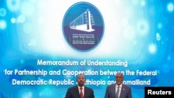 Signing of the Memorandum of Understanding agreement between Ethiopia and Somaliland, in Addis Ababa