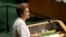 Presiden Brazil Dilma Rousseff berpidato pada Sidang Majelis Umum PBB di kantor PBB, Senin, 28 September 2015.