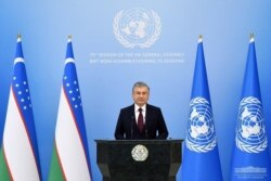 FILE - In his address to the United Nations General Assembly Sept. 23, 2020, Uzbek President Shavkat Mirziyoyev reiterated that reforms in his country are irreversible (President.uz)