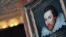 FILE - A portrait of William Shakespeare is pictured in London, painted in 1610 and thought to be the only surviving picture of him painted in his lifetime.