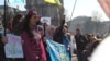 Крымские татары на митинге за Украину