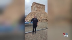 رقص سوگ مادر مجتبی رضوانی، از کشته‌شدگان اعتراضات مازندران، در مراسم چهلم فرزندش