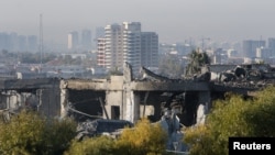 نمایی از ساختمان نابود شده در حمله دی ماه ۱۴۰۲ سپاه پاسداران انقلاب اسلامی به اربیل