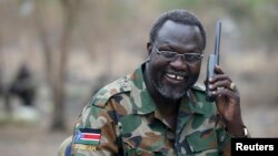 Riek Machar, chef des rebelles en février 2014. 