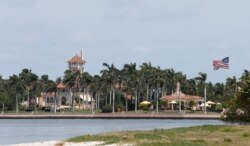 FILE - The Mar-a-Lago estate owned by U.S. President Donald Trump is shown with a U.S. flag in Palm Beach, Fla,, April 5, 2017.