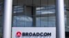 FILE - The Broadcom Limited company logo is shown outside one of their office complexes in Irvine, California, March 4, 2021.