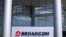 FILE - The Broadcom Limited company logo is shown outside one of their office complexes in Irvine, California, March 4, 2021.