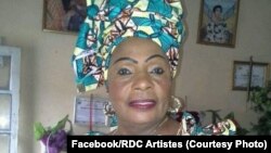 Comédienne Jacqueline Shako Diala Anahendo ayebana na nkombo ya "Mama Shako" awei, photo etiamaki na Facebook ya Rdc Artistes le 17 mai 2020. (Facebook/RDC Artistes)