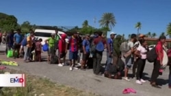 Caravana migrante cambia de ruta en México