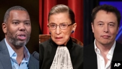 Ta-Nehisi Coates, the late Supreme Court Justice Ruth Bader Ginsburg, and businessman Elon Musk are included in the 19th edition of "Bartlett's Familiar Quotations." (AP Photo)