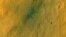 Picture of rover track marks on Mars
