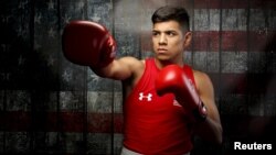 FILE - Carlos Balderas poses for a portrait at the U.S. Olympic Committee Media Summit in Beverly Hills, Los Angeles, California, March 9, 2016. 