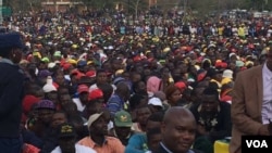 Some of the people who attended a mass meeting addressed by President Robert Mugabe and his wife, Grace, in Chinhoyi, Mashonaland West province, Zimbabwe. (Photo:Arthur Chigoriwa)