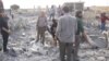 Civilians under the buildings destroyed by Turkish attacks in Ras al-Ain 