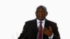 FILE - South African President Cyril Ramaphosa.