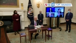 Manchetes mundo 22 Janeiro: Presidente Joe Biden assinou várias ordens executivas para reduzir a pandemia COVID-19