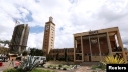 FILE - A general view shows the Parliament Buildings in Nairobi, Kenya, May 2, 2018. 
