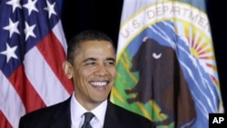 President Barack Obama speaks at the White House Tribal Nations Conference at the Interior Department in Washington, 16 Dec 2010