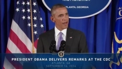 Rais Obama akizungumza kuhusu Ebola Atlanta, Sept 16, 2014