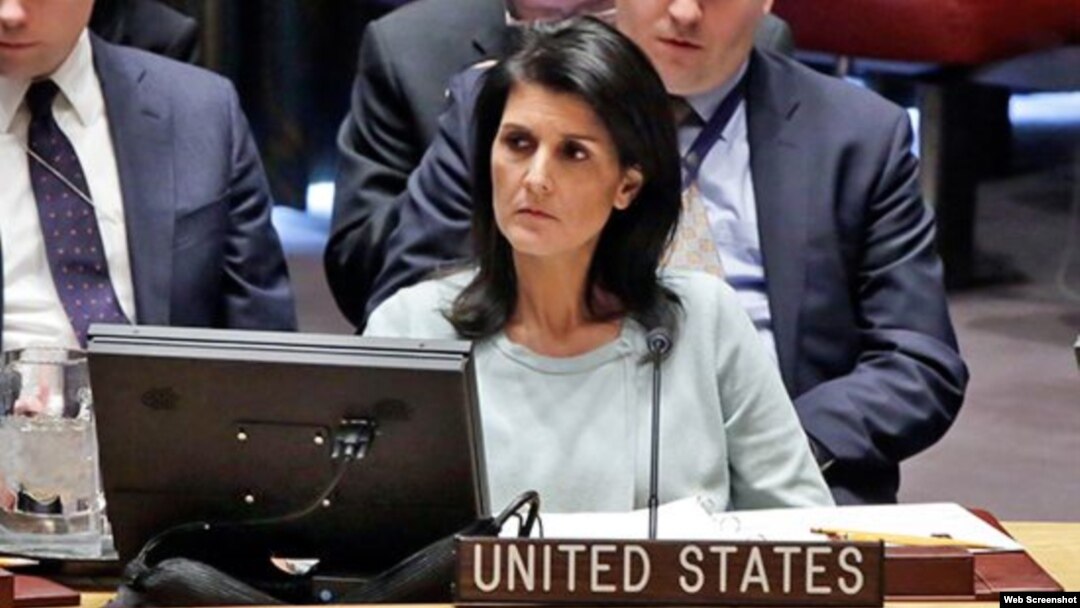 Duta Besar Amerika untuk PBB, Nikki Haley (foto: dok).