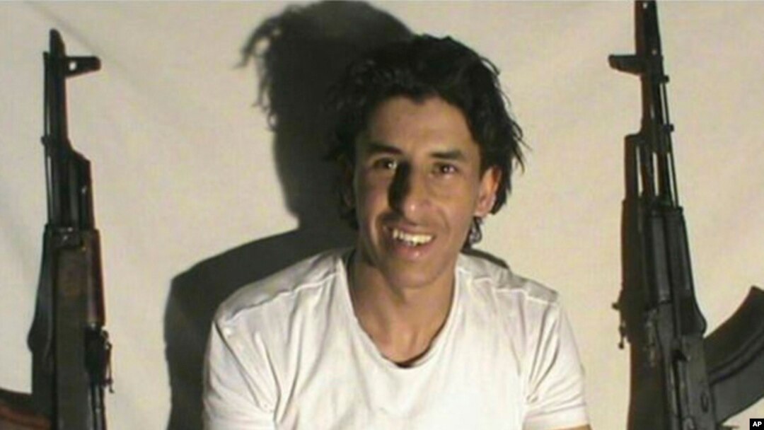 This image taken from a militant website associated with Islamic State extremists, posted Saturday, June 27, 2015, purports to show Tunisian gunman Seifeddine Rezgui who killed dozens of people in the Tunisian beach resort of Sousse on June 26, 2015.