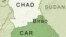 FILE: Map showing border between Chad and the Central African Republic [CAR]. Uploaded May 9, 2012.