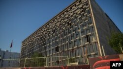 This photo taken on June 18, 2017 shows the Ataturk Cultural Center in Istanbul. 