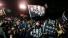 Hong Kong anti-government protesters attend a rally in support of Taiwan President Tsai Ing-wen outside the Democratic Progressive Party (DPP) headquarters in Taipei, Taiwan January 11, 2020. REUTERS/Tyrone Siu