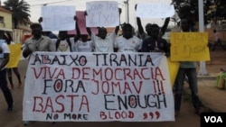 Manifestação em Bissau