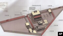국제 테러조직 알카에다의 지도자였던 오사마 빈 라덴이 사살된 은신처 모형도. (자료사진) 