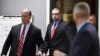 Former Marine Cpl. Eddie Ray Routh (center) enters the court for his capital murder trial in Stephenville, Texas Feb. 24, 2015.&nbsp;