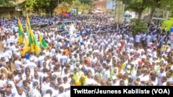 Bilenge ya Kabila bazali batamboli na Kinshasa, RDC, 22 décembre 2019. (Twitter/Jeunesse Kabiliste)