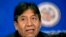 En esta foto de archivo del 16 de junio de 2015, el entonces canciller boliviano David Choquehuanca da una conferencia de prensa durante la Asamblea General de la Organización de Estados Americanos (OEA) en Washington. El partido MAS, del expresidente Evo
