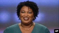 L'ancienne élue démocrate au Congrès de Géorgie, Stacey Abrams, lors d'un débat à Atlanta, le 20 mai 2018.