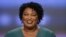 FILE - In this May 20, 2018, photo, Georgia Democratic gubernatorial candidate Stacey Abrams participates in a debate in Atlanta. 