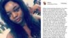 Amadi Onyekachi took to Instagram to speak out against a policeman who allegedly sexually assaulted her. (Photo by Declan Cooley)