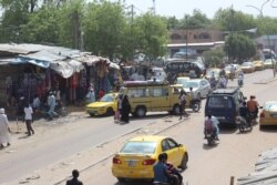 A general view of a street in N'Djamena, Chad, on April 21, 2021.