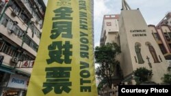 香港和平占中就民间政改方案进行全民投票（和平占中网站）