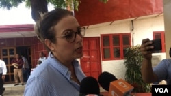 La legisladora María Fernanda Flores de Alemán aseguró que: "no puede ser presidente de un poder del Estado (...) una persona que está sancionada".