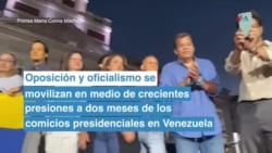 Oposición venezolana se manifiesta a dos meses de las elecciones presidenciales