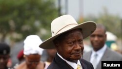 FILE - Uganda's President Yoweri Museveni