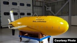 The unmanned submarine named Boaty McBoatface is about to embark on its first mission. (NERC)