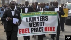 'Ya'yan kungiyar lauyoyin Najeriya.