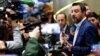 Matteo Salvini, Italy's Deputy Prime Minister and leader of the far-right League Party, speaks to the media after launching the start of his campaign for the European elections, in Milan, Italy, April 8, 2019.